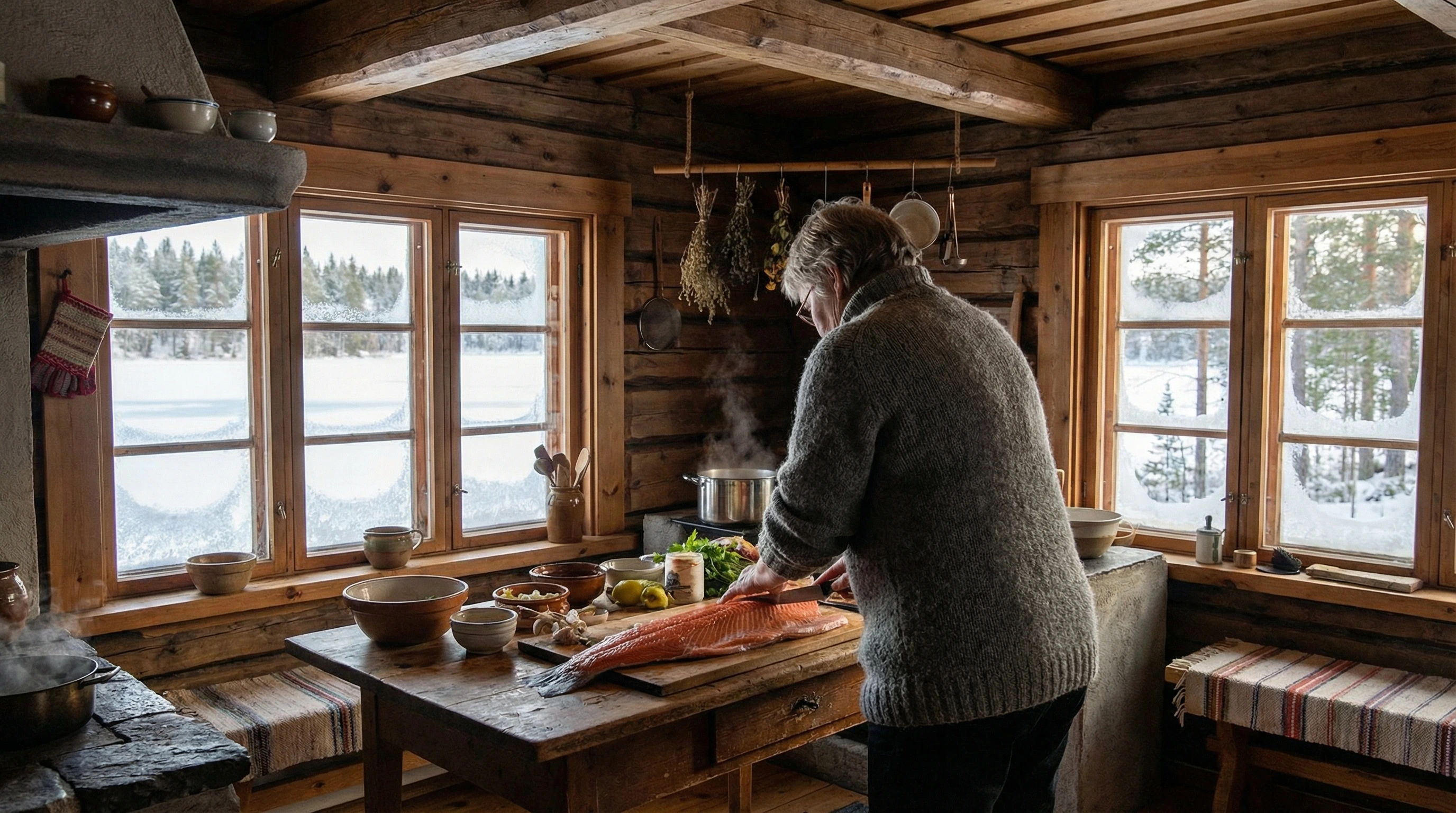 Traditional Finnish Salmon Soup (Lohikeitto)