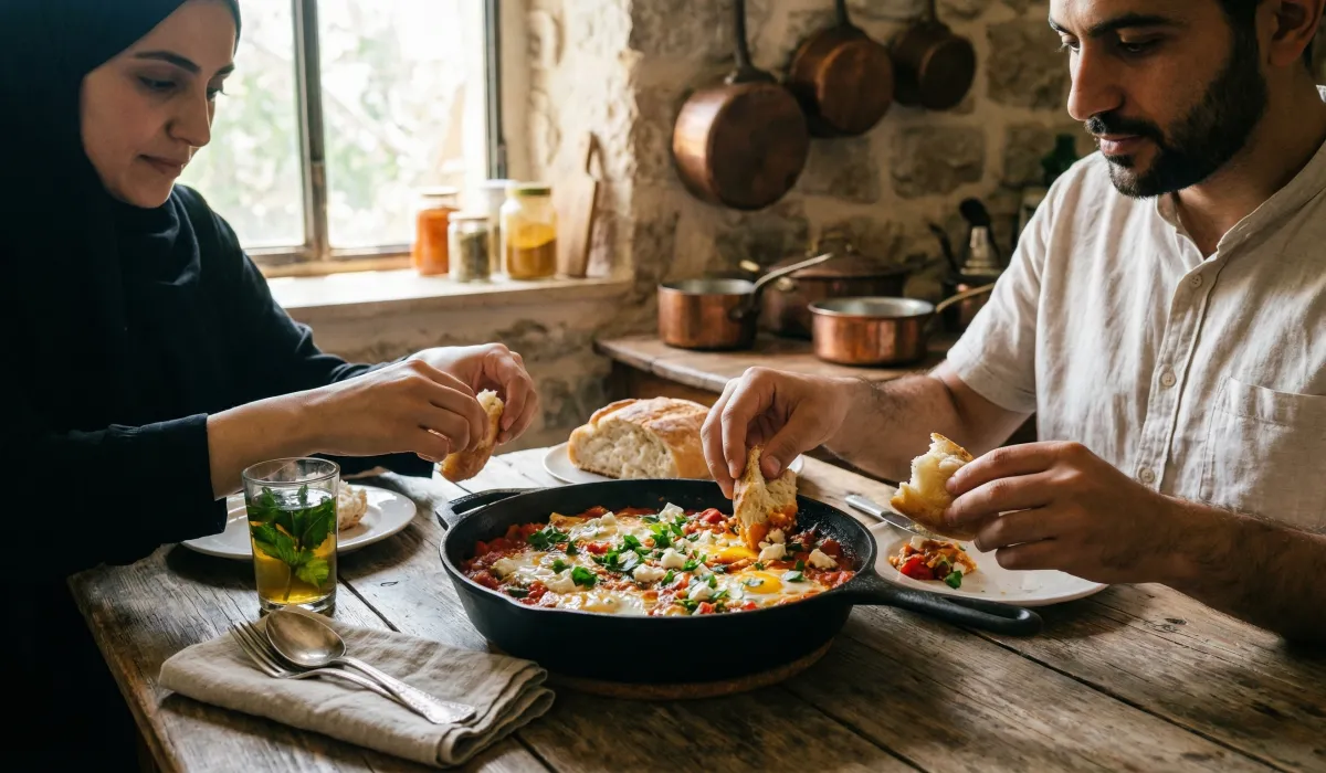 Shakshuka with Eggs & Feta
