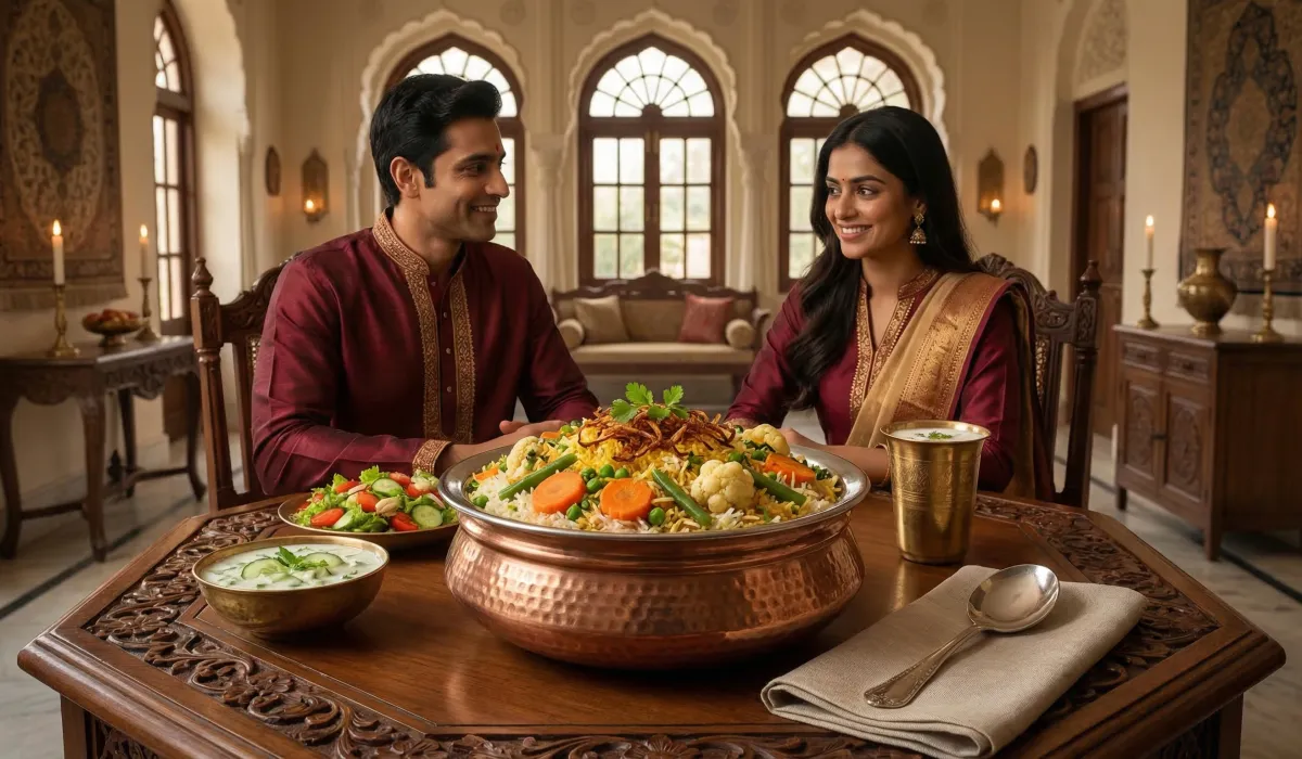 Biryani de légumes aromatiques