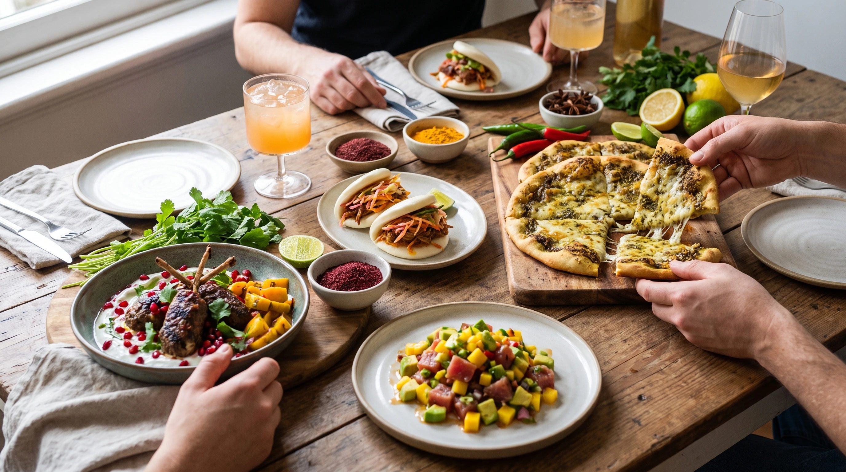 Los sabores globales impulsan la innovación en los menús