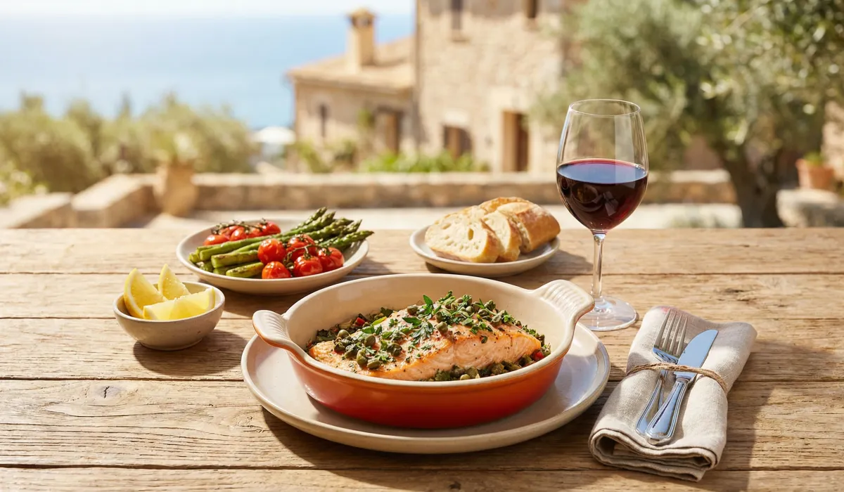 Baked Salmon with Olive Tapenade