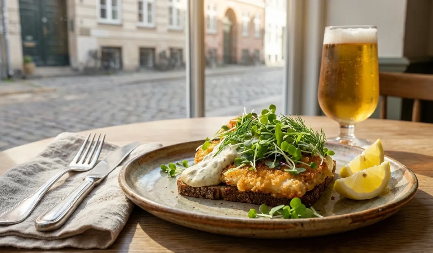 Crispy Fish on Rye: Ένα Nordic Open-Faced Classic