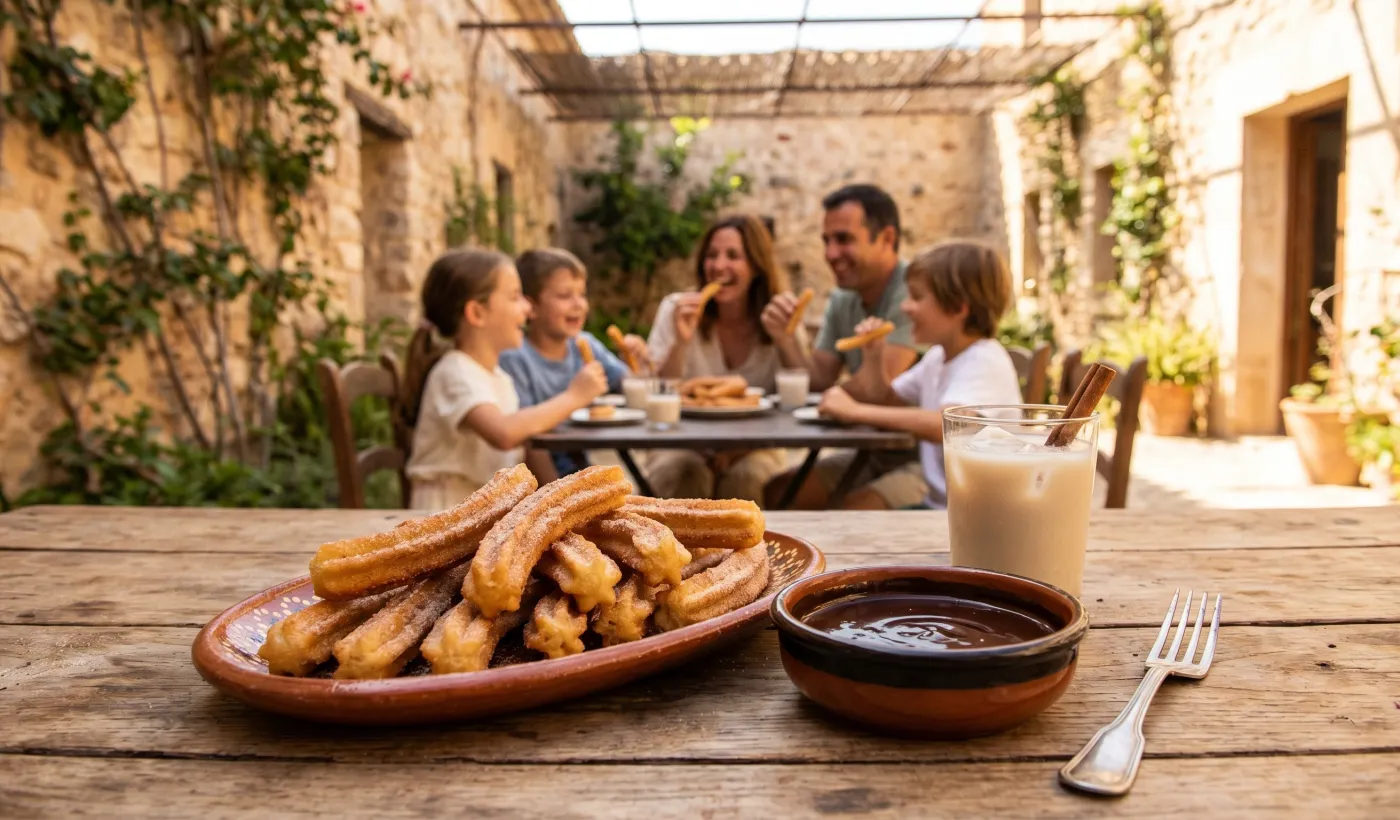 Χρυσαφένια churros με κανέλα
