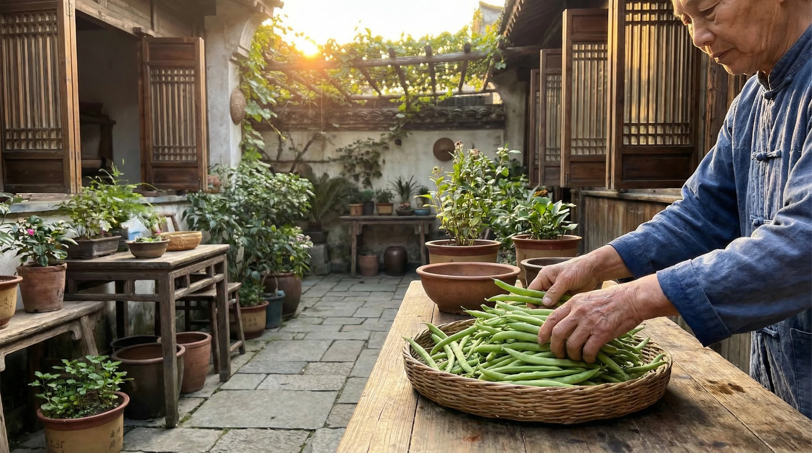 Pork Stir Fry with Green Beans history