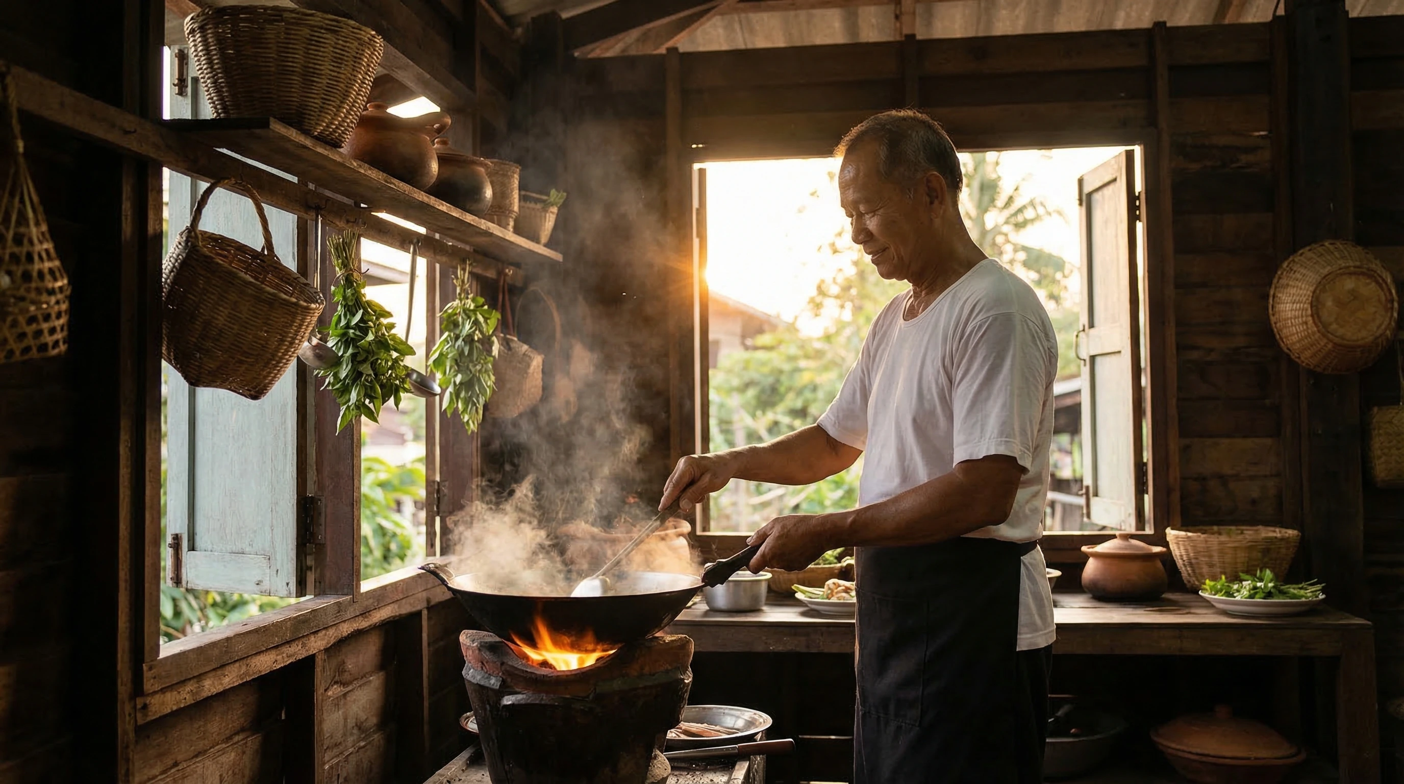 Stir-Fried Glass Noodles with Eggs ผัดวุ้นเส้น (Pad Woon Sen)