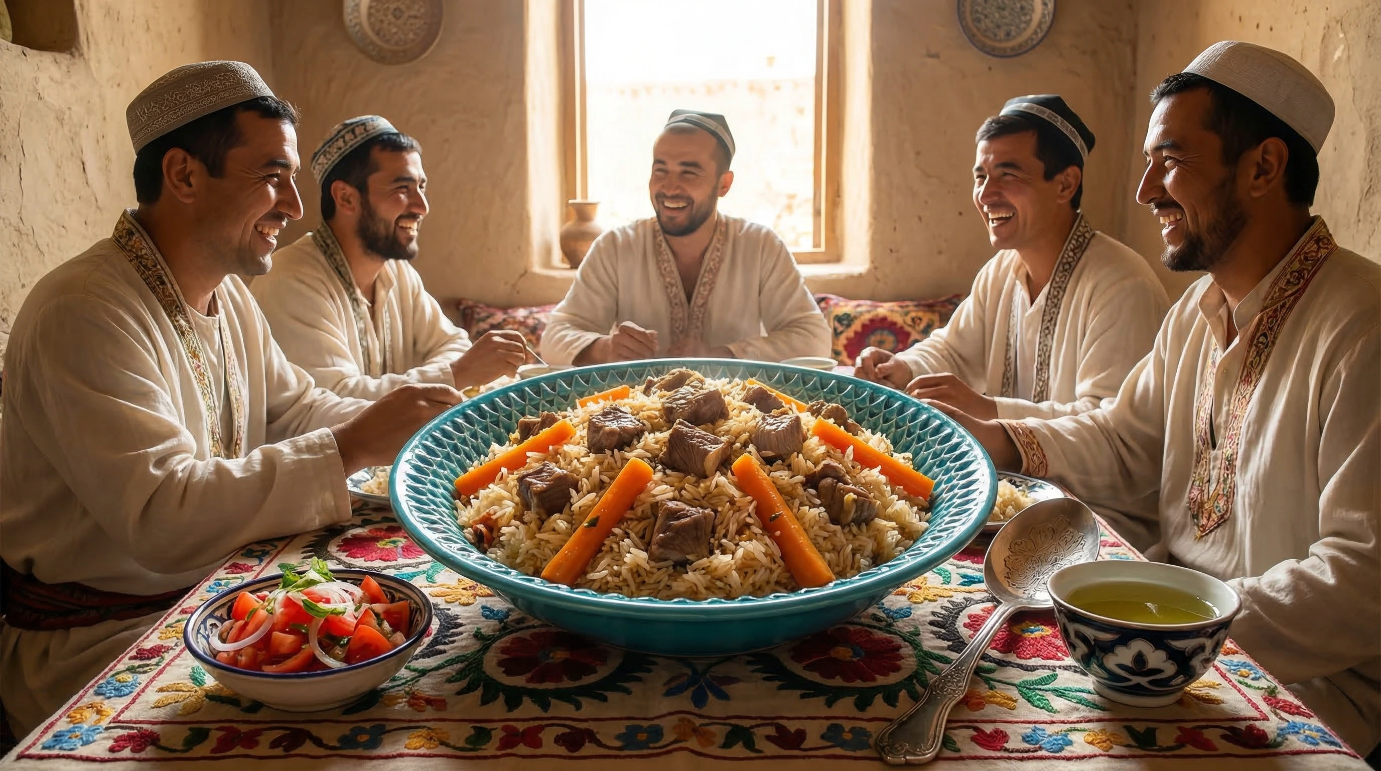 Uzbek plov (Δίσκος με αρνί & καρότο)