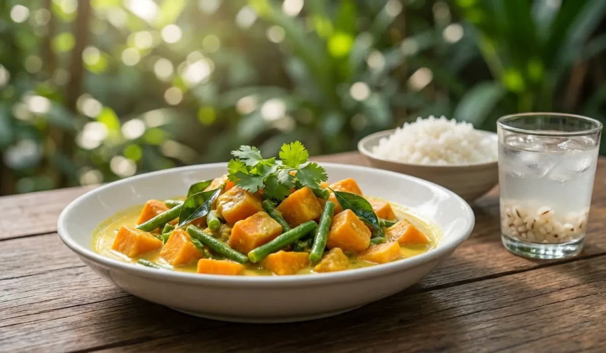 Potato dulce y Lemak de grano verde