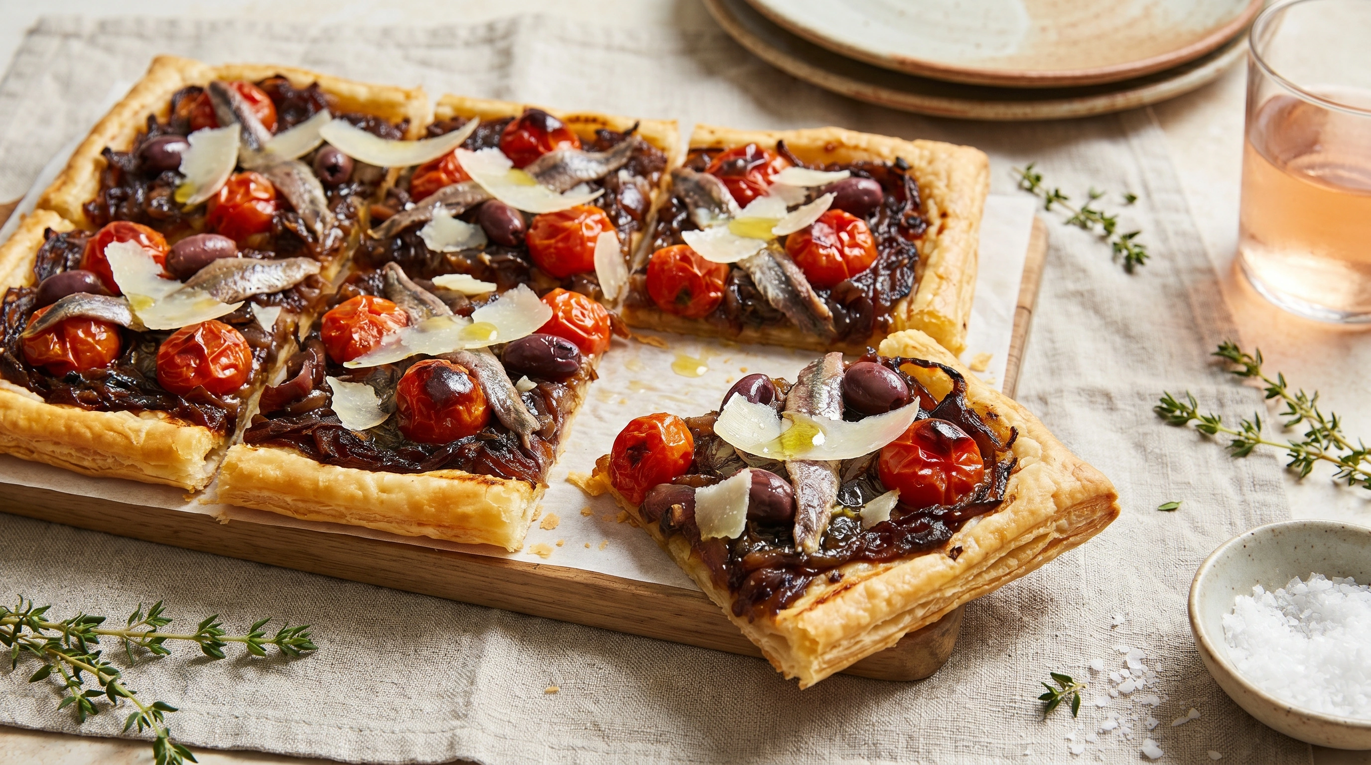 Tomato asado Pissaladière
