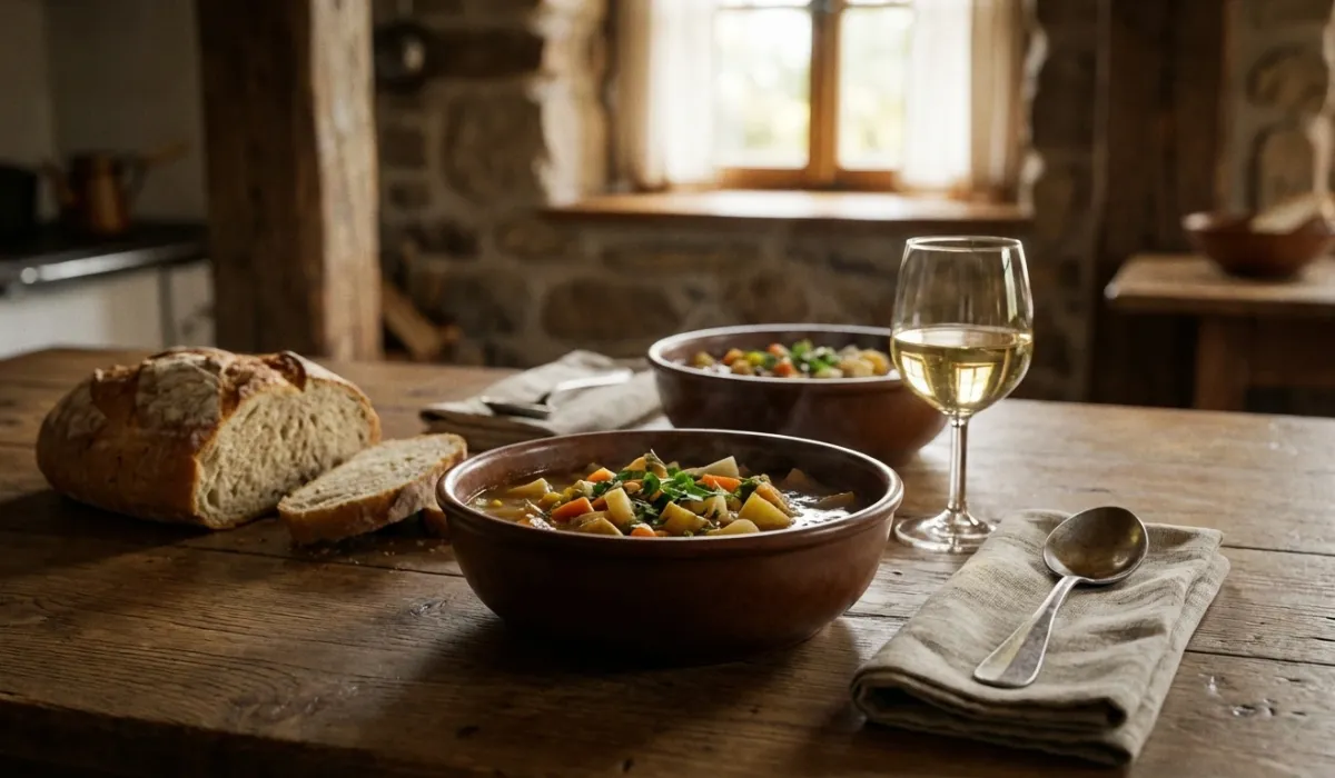 Šelinka: Sopa caliente de apio.