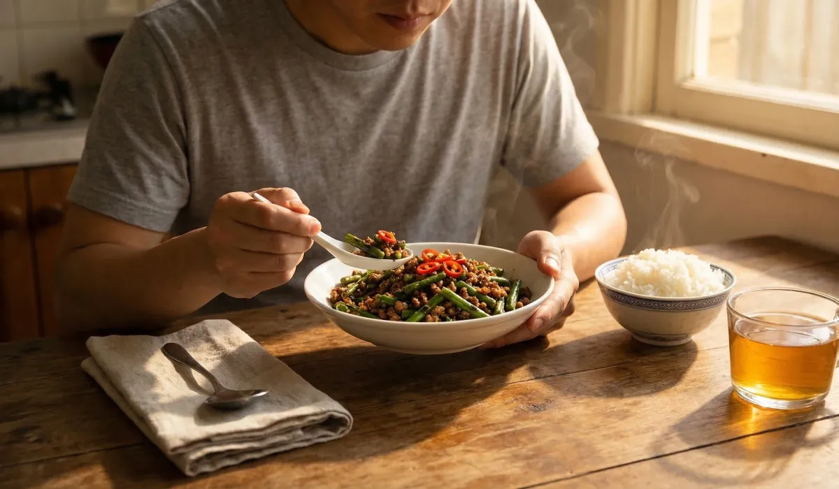 Pork Stir Fry with Green Beans